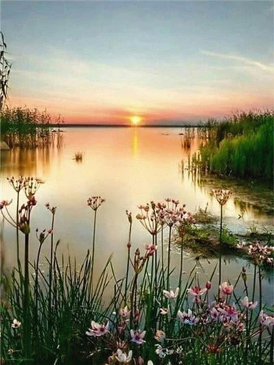 KTX-396243 Frameless Digital Oil Painting on Linen – Modern Simplicity Home Decor