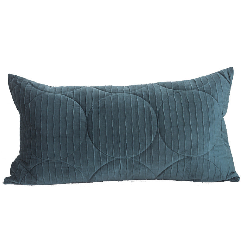 KTX-396307 Modern Italian Velvet Flannel Pillowcase - Large 50x90cm Decorative Cushion Cover in Red, Green, or Gray