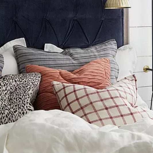 KTX-396307 Modern Italian Velvet Flannel Pillowcase - Large 50x90cm Decorative Cushion Cover in Red, Green, or Gray