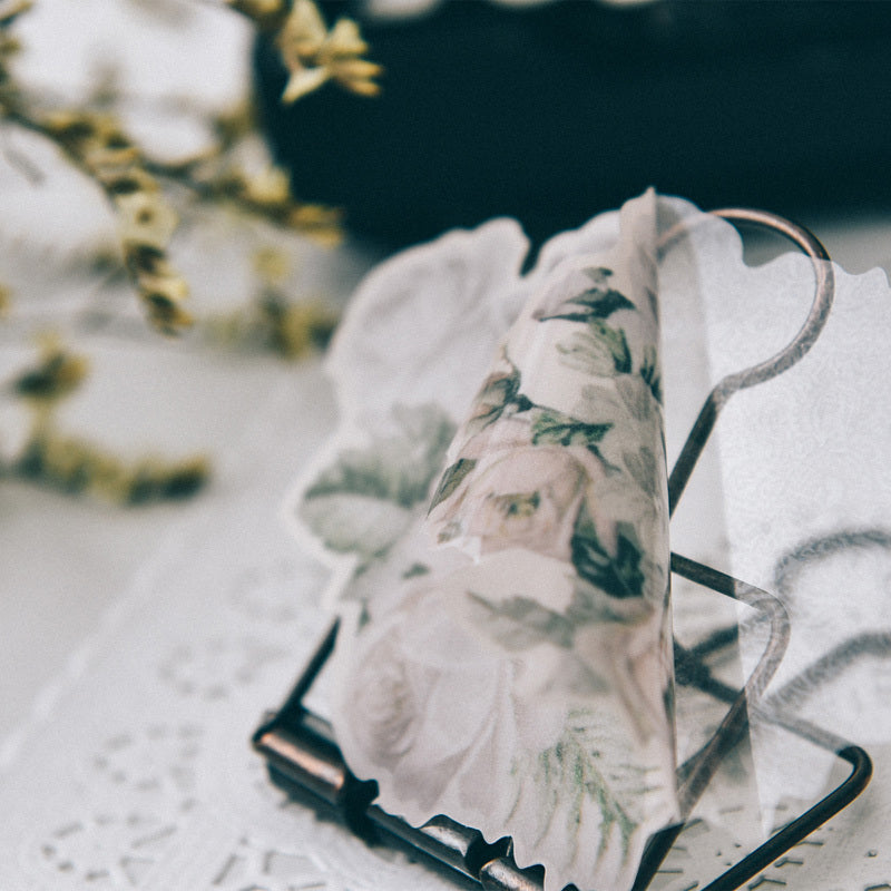 KTX-397395 Vintage Handcrafted Acid Paper Sticker Set - 45 Unique Designs