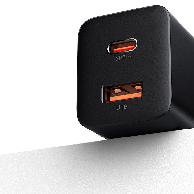 KTX-397523 30W Super Silicon Travel Charger - USB Input 220V, Output 12V, Black/White