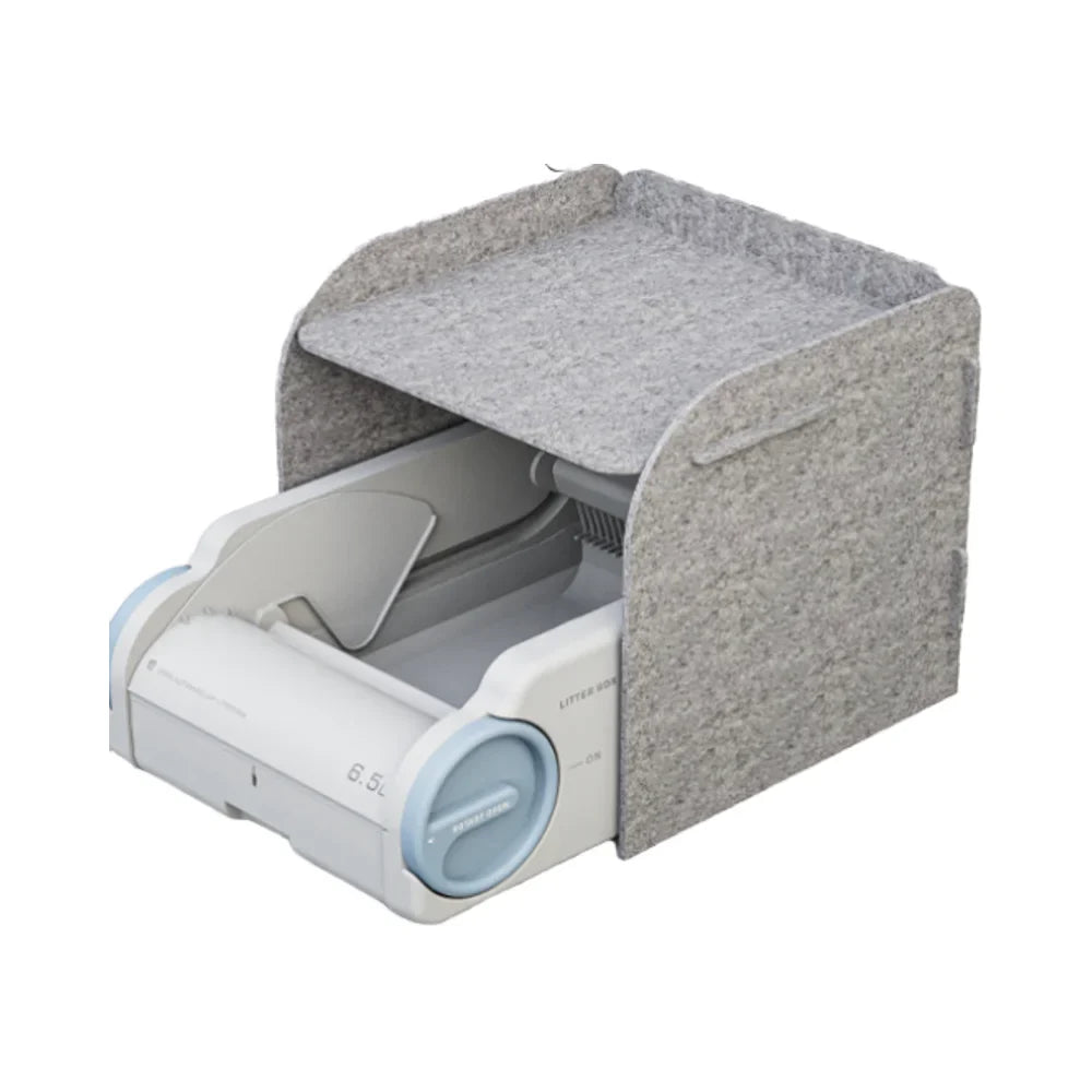 KTX-397907 Smart Cat Litter Box with APP Control and Automatic Cleaning, Anti-Bacterial Material, Easy to Clean, Various Sizes