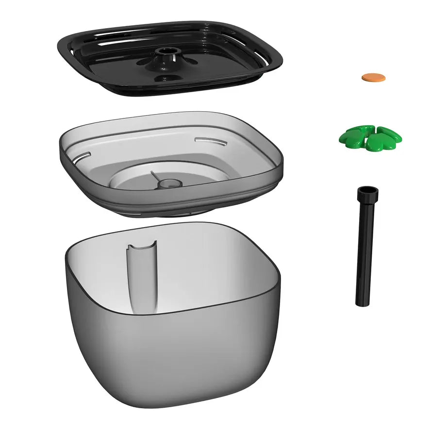 KTX-398227 Pet Water Fountain with 2L BPA-Free Capacity and 360° Water Outlet, Automated Filter System and Ultra-Quiet Pump
