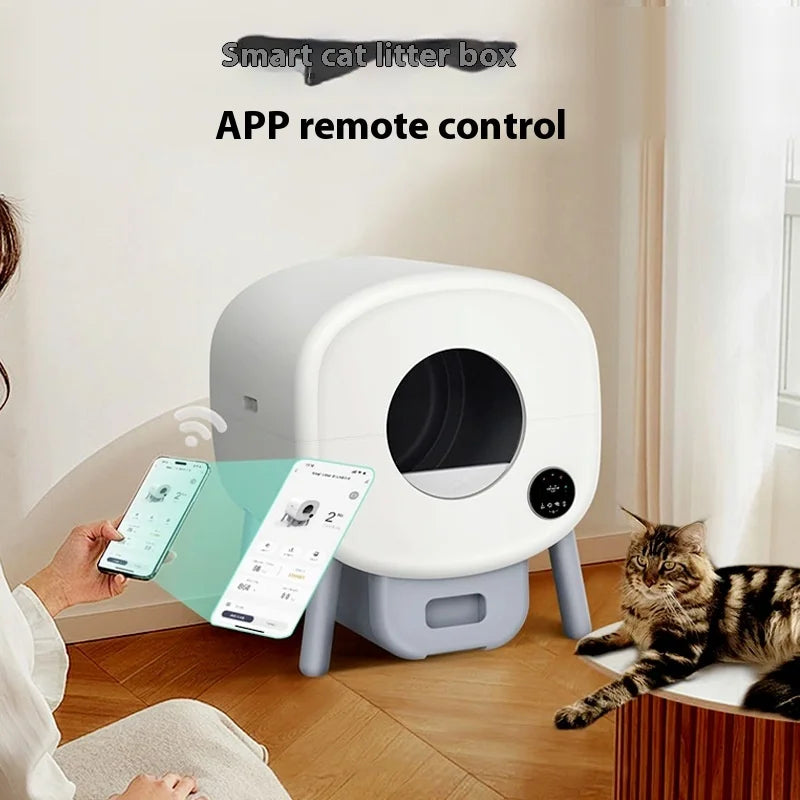 KTX-399059 Automatic Smart Cat Litter Box with Eco-Friendly Design and Advanced Self-Cleaning Function