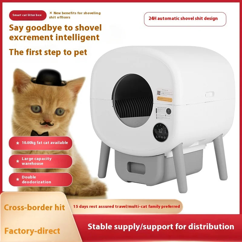 KTX-399059 Automatic Smart Cat Litter Box with Eco-Friendly Design and Advanced Self-Cleaning Function