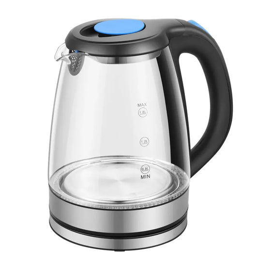 KTX-399379 Electric Glass Teapot with 360 Degree Rotating Base for Convenient Brewing