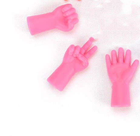 KTX-399443 Colorful Non-Slip Knitting Needle Caps - Set of 6 in Purple, Rose Red, and Orange