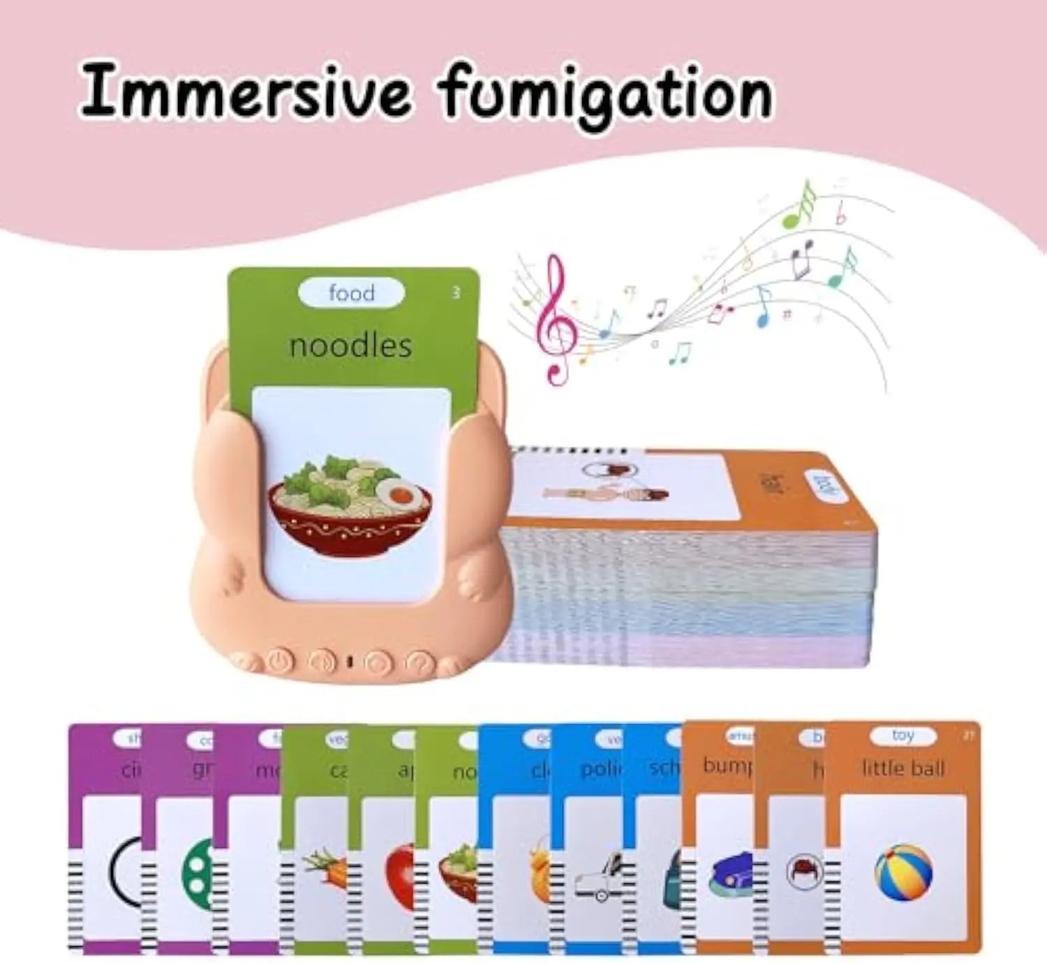 KTX-399443 Educational Talking Flash Cards for Kids - Interactive Learning Tool for Sight Words and Cognitive Development