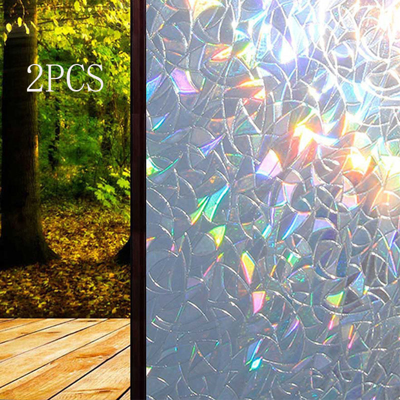 KTX-399699 Irregular Texture Electrostatic Window Wallpaper - 45cm x 100cm