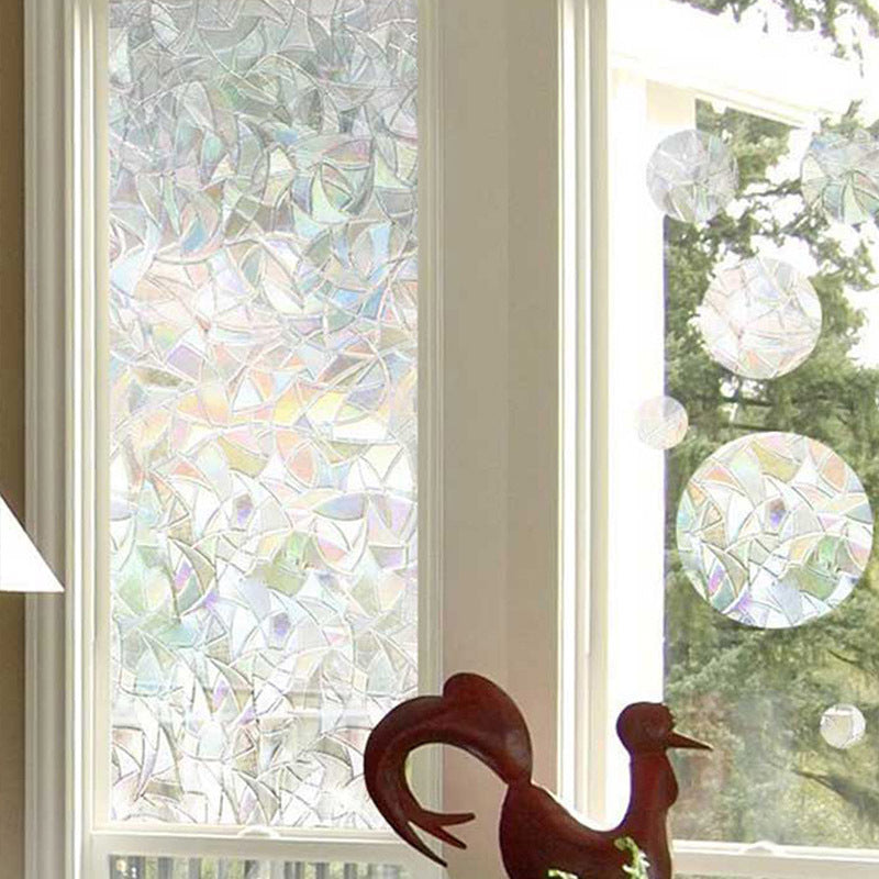 KTX-399699 Irregular Texture Electrostatic Window Wallpaper - 45cm x 100cm