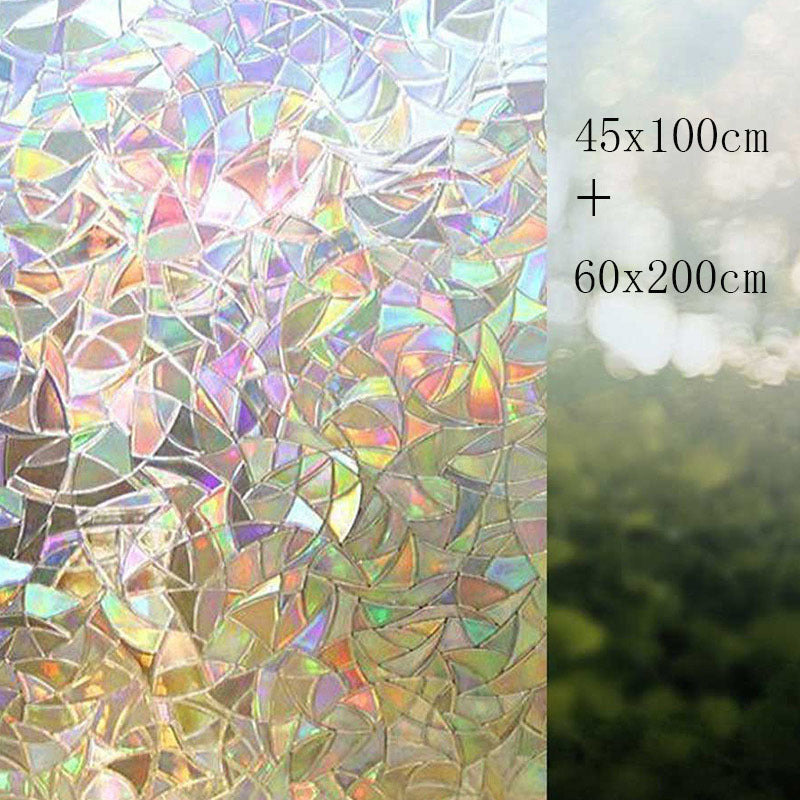 KTX-399699 Irregular Texture Electrostatic Window Wallpaper - 45cm x 100cm