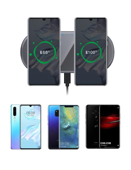 KTX-399827 Sleek Aluminum Alloy Wireless Charger with Tempered Glass Cover, Fast Charging Capabilities