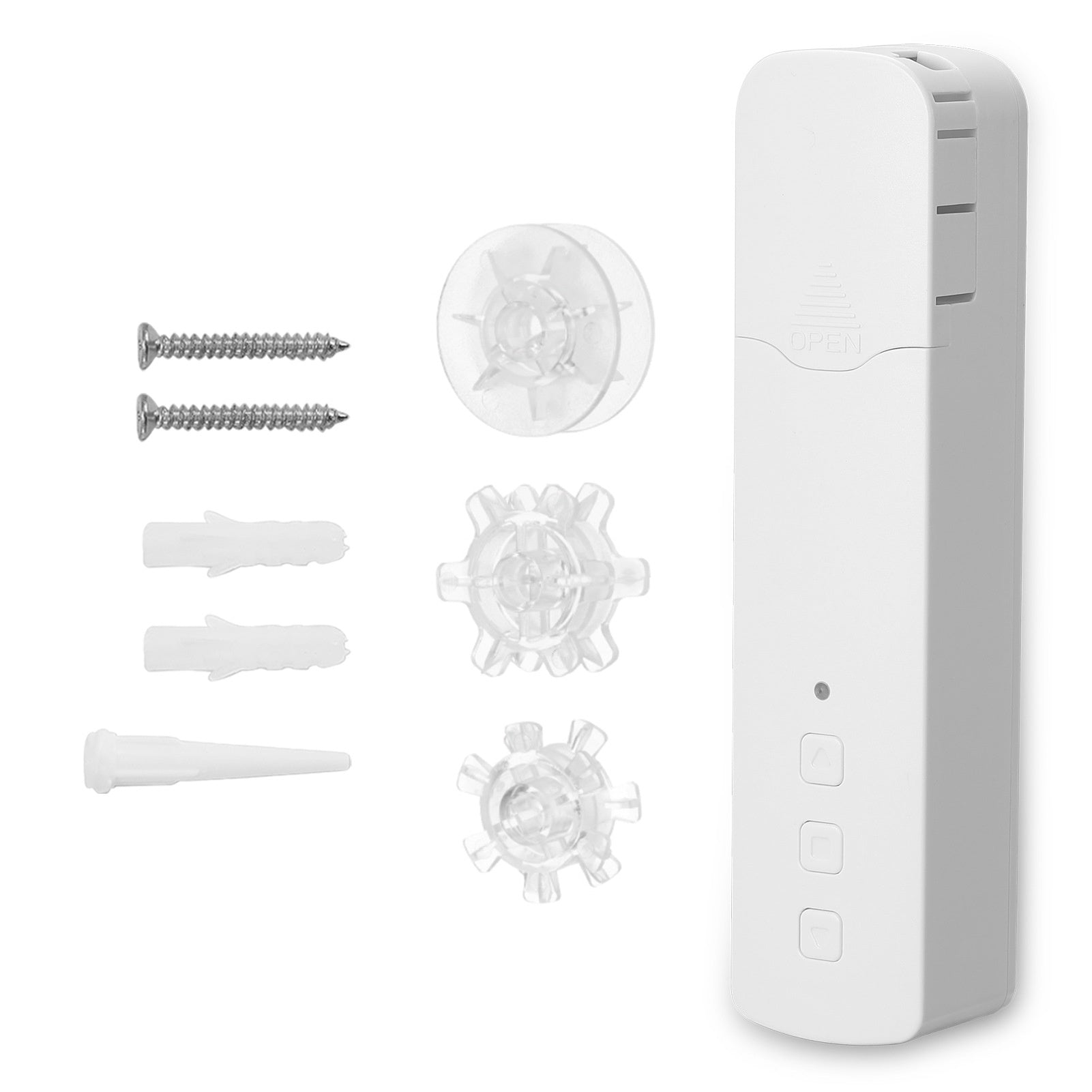 KTX-400467 Zigbee Battery-Powered Roller Shutter Motor with USB Charging and Remote Control