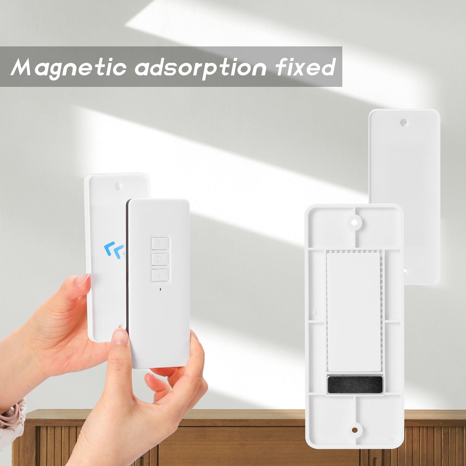 KTX-400467 Zigbee Battery-Powered Roller Shutter Motor with USB Charging and Remote Control