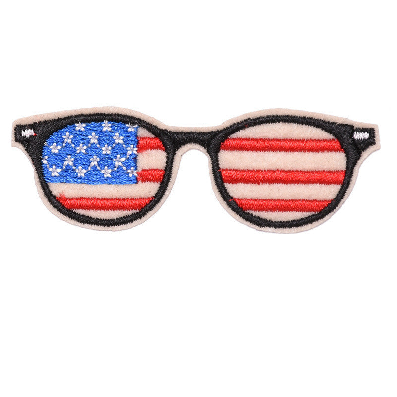 KTX-400595 Embroidered Fabric Flag Patch for Sewing on Apparel and Accessories