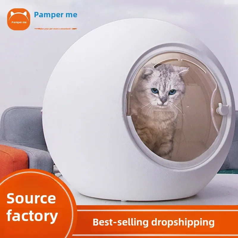 KTX-401171 Eco-Friendly Spherical Pet Hair Dryer for Cats & Dogs - Electric Grooming Bathing Box