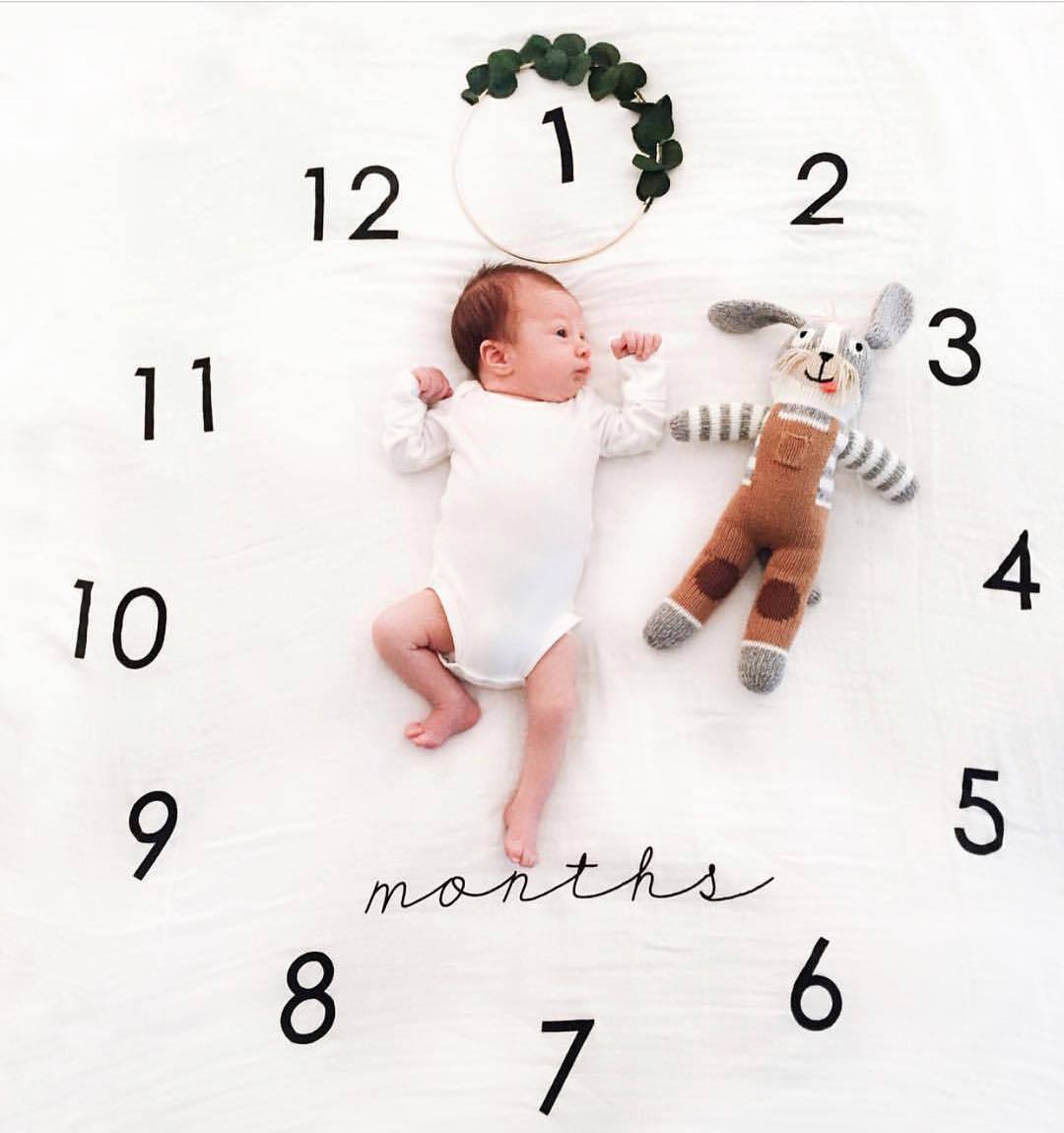 KTX-401491 Newborn Baby Photo Background Cloth - 100x100cm Polyester-Cotton, Thick Texture for Stunning Shots