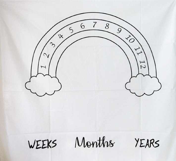 KTX-401491 Newborn Baby Photo Background Cloth - 100x100cm Polyester-Cotton, Thick Texture for Stunning Shots