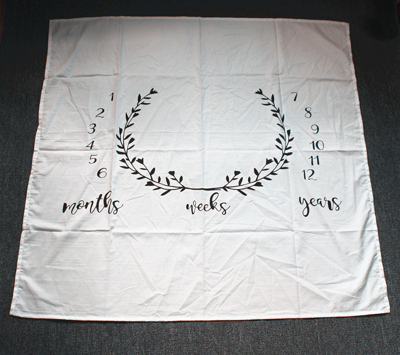 KTX-401491 Newborn Baby Photo Background Cloth - 100x100cm Polyester-Cotton, Thick Texture for Stunning Shots