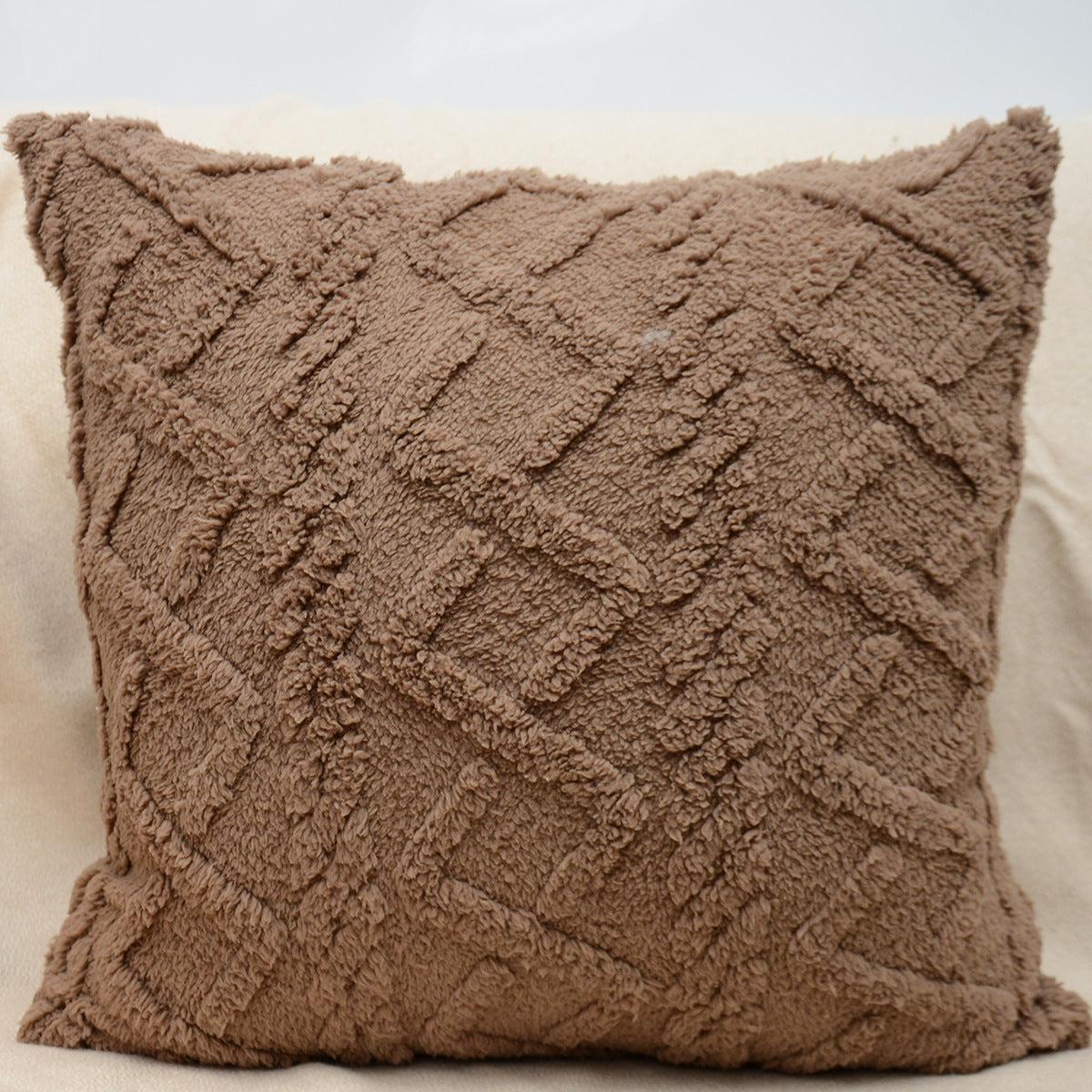 KTX-402067 Retro Plush Soft Fluffy Pillow Cushion for Living Room - Available in Multiple Colors
