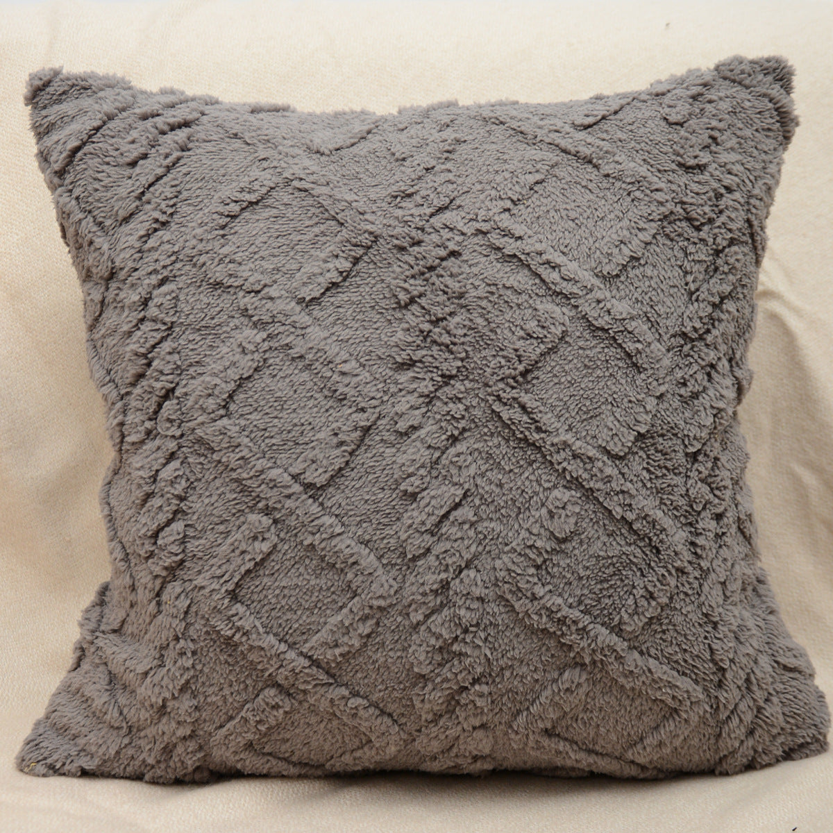 KTX-402067 Retro Plush Soft Fluffy Pillow Cushion for Living Room - Available in Multiple Colors