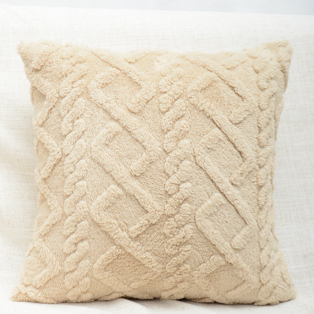 KTX-402067 Retro Plush Soft Fluffy Pillow Cushion for Living Room - Available in Multiple Colors