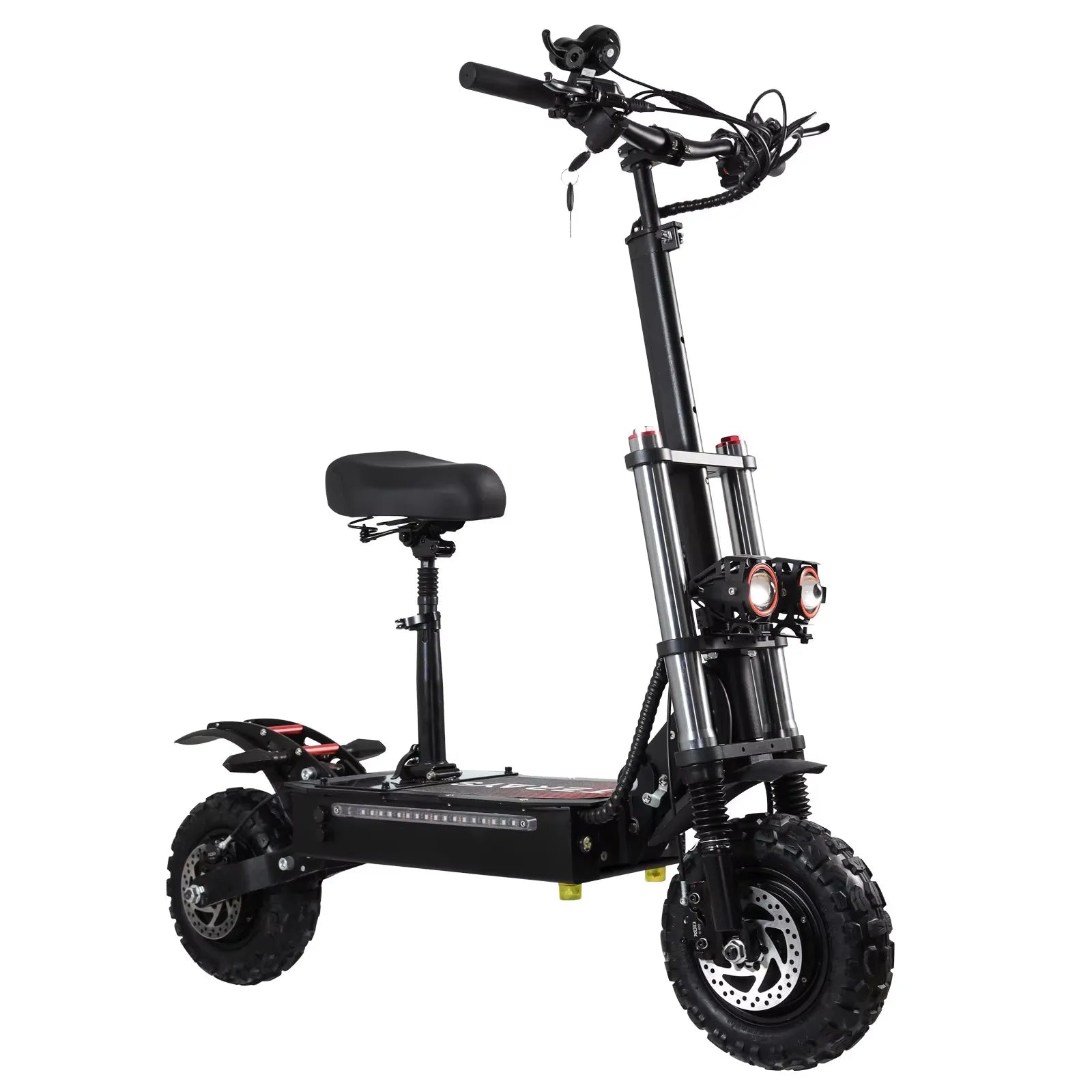KTX-403091 Foldable Off-Road Electric Scooter with 60V Battery, 11-Inch Tires, 200kg Load Capacity, 90-100KM Range, 80-85KM/H Speed