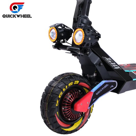 KTX-404243 Electric Scooter with Seat, 4000W Dual Motor, 50-65 km Range, Foldable, Full Suspension, Portable, Aluminum Alloy Frame