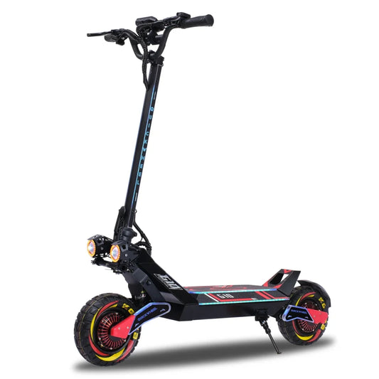 KTX-404243 Electric Scooter with Seat, 4000W Dual Motor, 50-65 km Range, Foldable, Full Suspension, Portable, Aluminum Alloy Frame