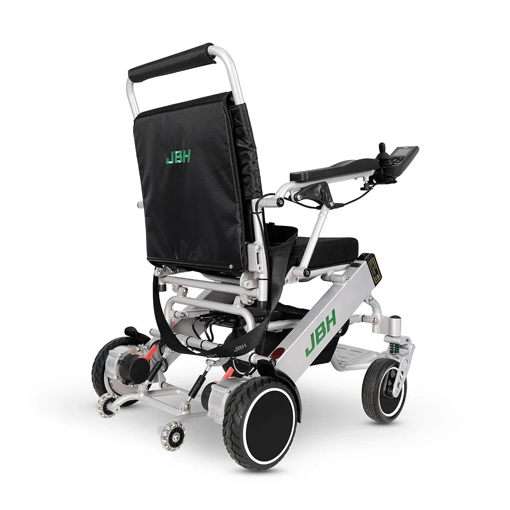 KTX-405395 Lightweight Foldable Electric Wheelchair with Remote Control, Aluminum Alloy Frame, 20km Range, 120kg Load Capacity