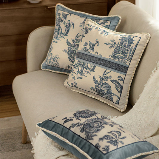 KTX-406675 Fashionable Plush Cushion Cover for Living Room - Printed Design