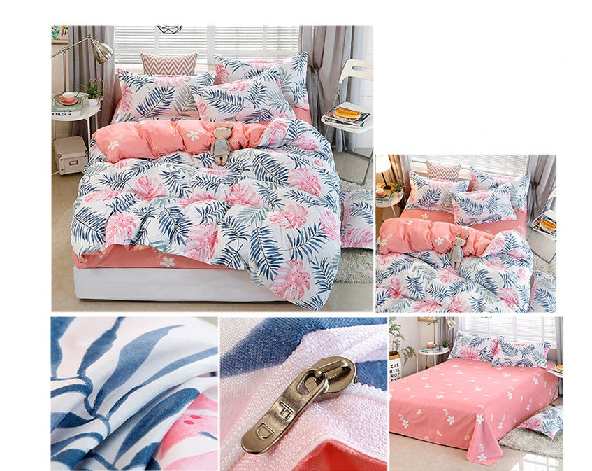 KTX-410131 Aloe Cotton Simple Style Quilt Cover Set - Available in Multiple Sizes: 1.5m, 1.8m, 2.0m, 2.2m