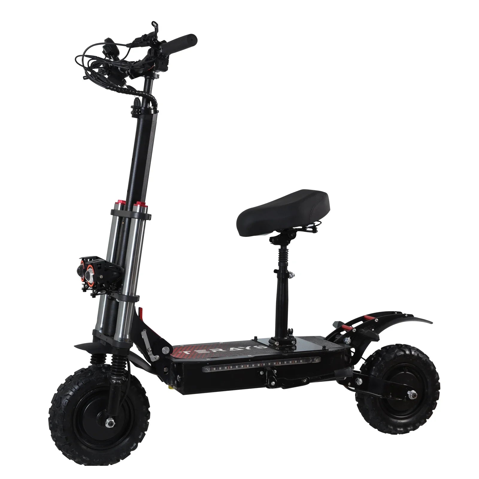 KTX-410323 Electric Scooter 11 Inch Fat Tire, Dual 3000W Motors, 60V 38Ah Battery, Max Speed 85KM/H, 90-100KM Range, Foldable, IPX5 Waterproof