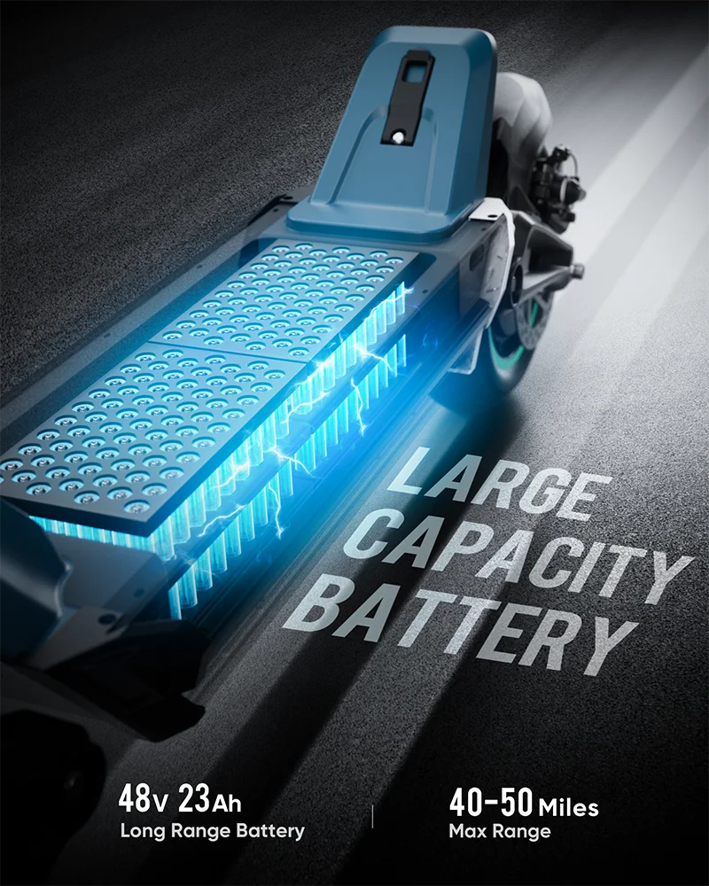 KTX-411475 2800W Foldable Electric Scooter with 10-Inch Tires and Bluetooth Control, Max Load 150kg