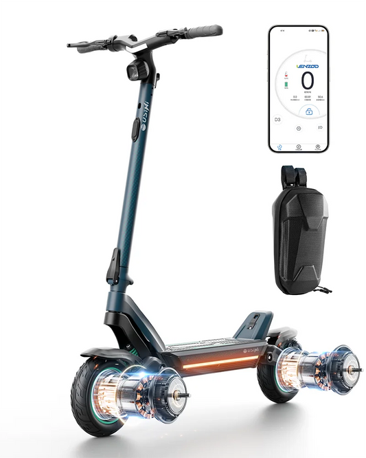 KTX-411475 2800W Foldable Electric Scooter with 10-Inch Tires and Bluetooth Control, Max Load 150kg