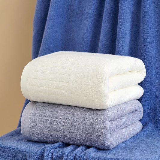 KTX-411539 Pure Cotton Thick Bath Towel - Soft, Absorbent & Lint-Free in Multiple Colors