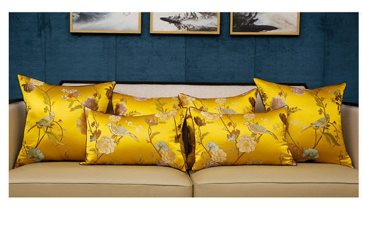 KTX-412179 Modern Chinese Landscape Jacquard Pillowcase in Various Colors and Sizes