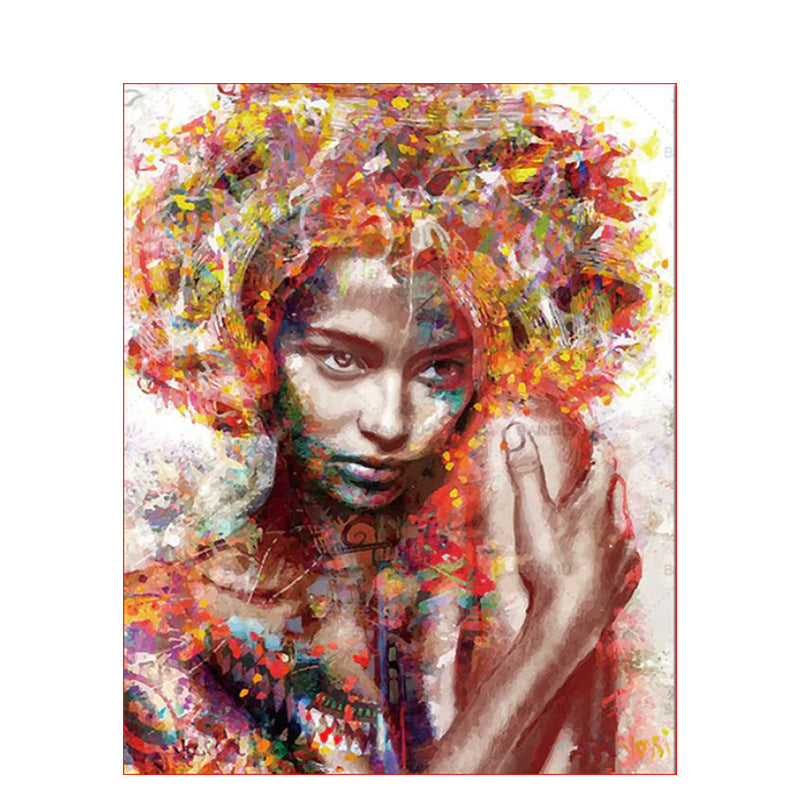 KTX-413203 Digital Oil Painting - Abstract Beauty and Women - Modern Frameless Art, 40X50CM