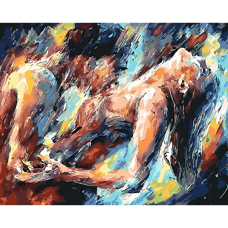 KTX-413203 Digital Oil Painting - Abstract Beauty and Women - Modern Frameless Art, 40X50CM