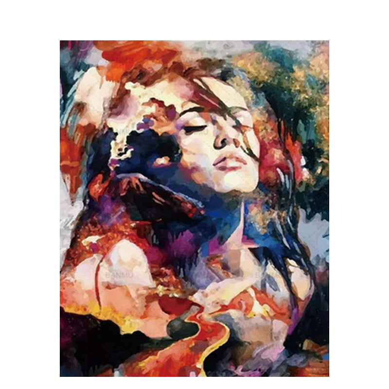KTX-413203 Digital Oil Painting - Abstract Beauty and Women - Modern Frameless Art, 40X50CM