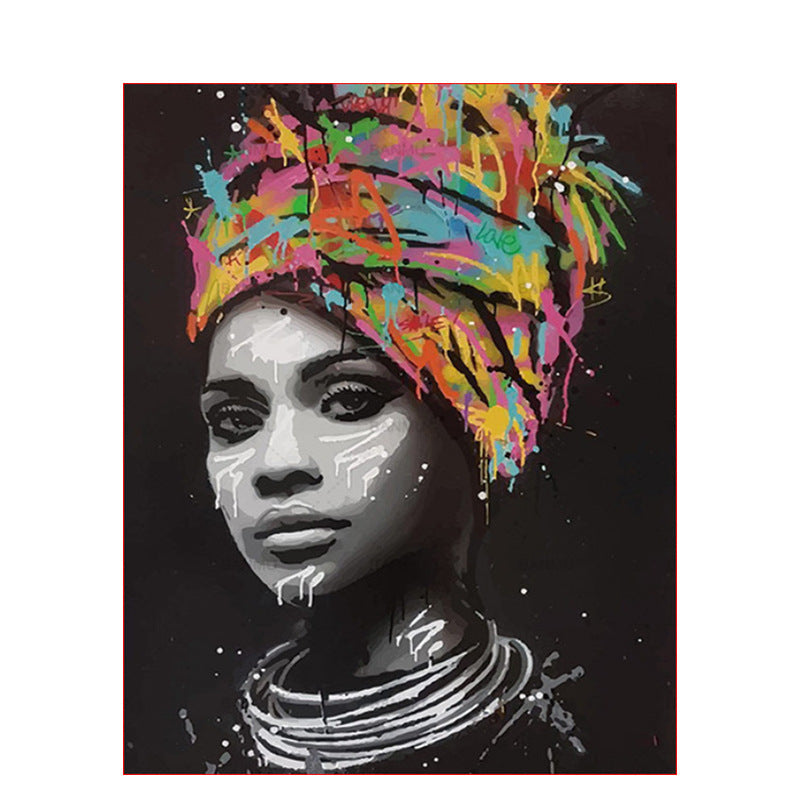 KTX-413203 Digital Oil Painting - Abstract Beauty and Women - Modern Frameless Art, 40X50CM