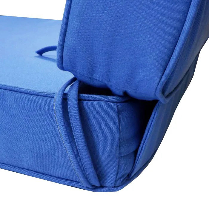 KTX-413779 Dark Gray Custom Embroidered Outdoor Cushion Covers for Chaise Lounge - Water Repellent, 100% Polyester