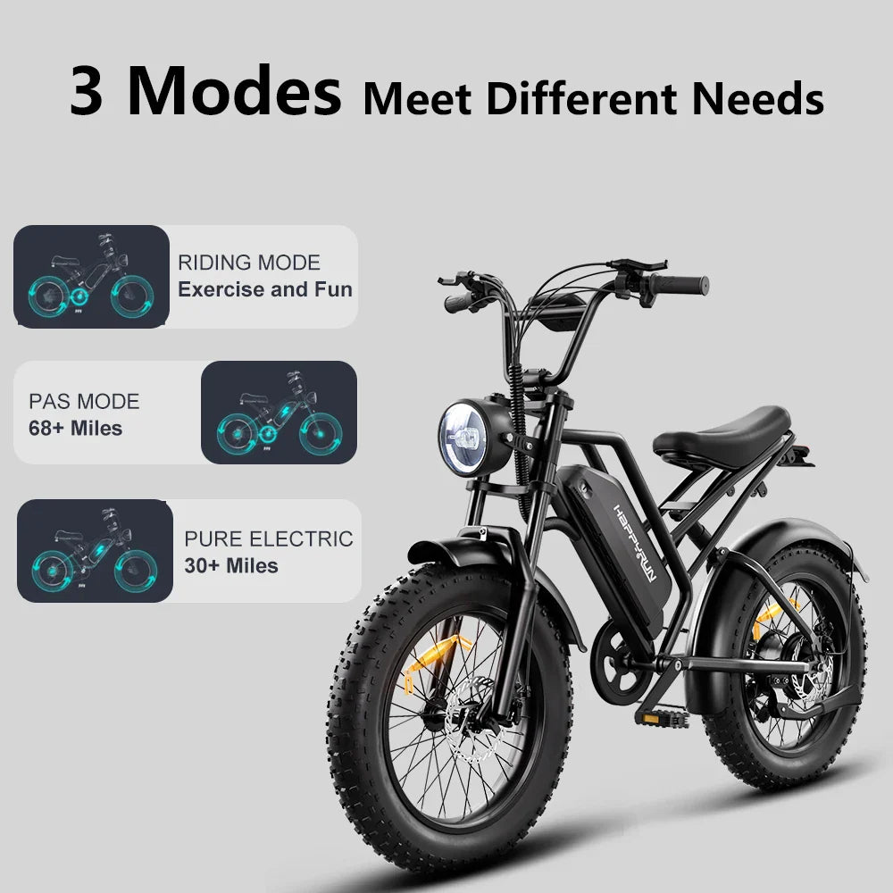 KTX-414355 Electric Cargo Bike with 48V 18AH Battery and 40-60km/h Speed