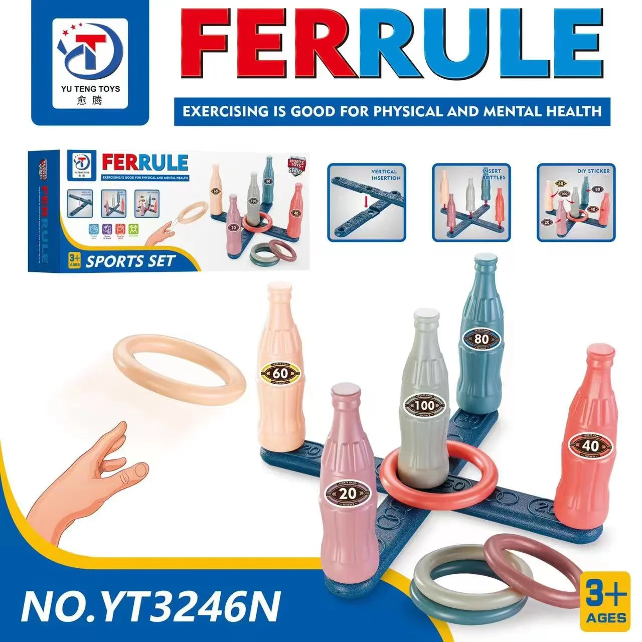 KTX-414675 Outdoor Baseball Bat Training Set for Kids - Ages 6+ - Perfect for Beach and Summer Fun