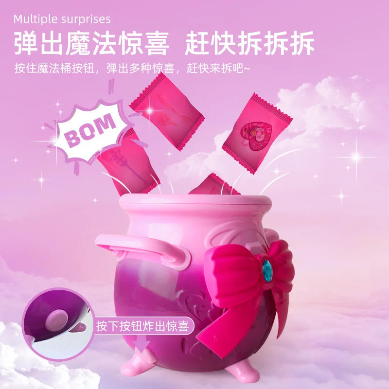 KTX-415251 Magic Musical Light Bucket Toy for Kids - Fun Educational Gift for Little Girls