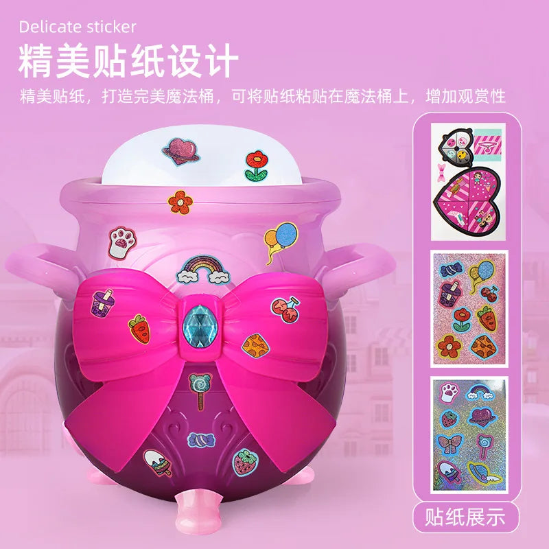 KTX-415251 Magic Musical Light Bucket Toy for Kids - Fun Educational Gift for Little Girls