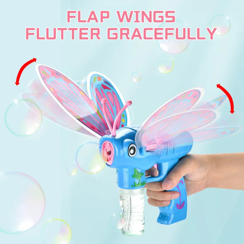 KTX-415827 Butterfly Bubble Maker with Music and Light for Outdoor Play - Ages 2-4