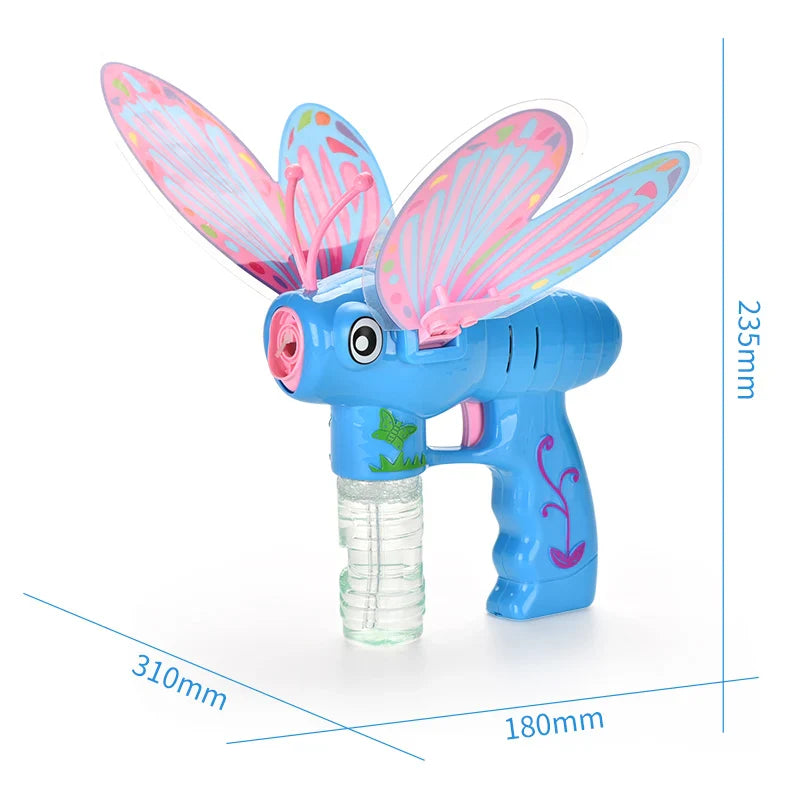 KTX-415827 Butterfly Bubble Maker with Music and Light for Outdoor Play - Ages 2-4