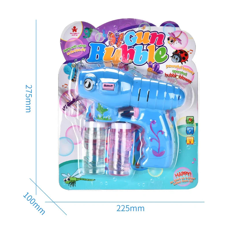 KTX-415827 Butterfly Bubble Maker with Music and Light for Outdoor Play - Ages 2-4