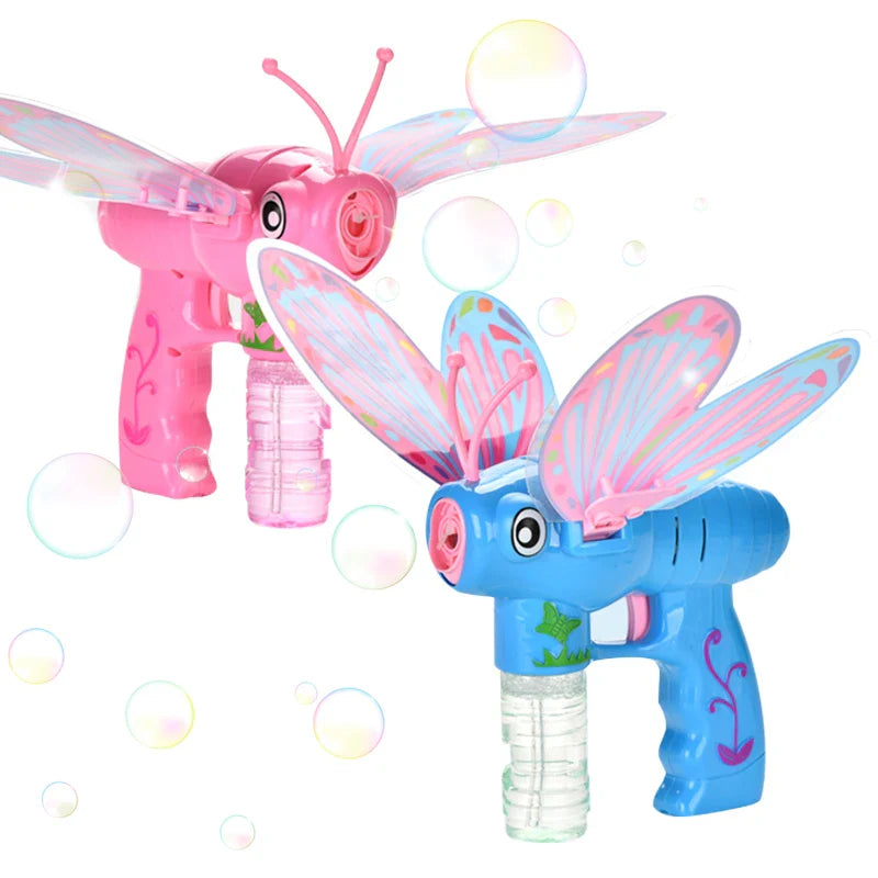 KTX-415827 Butterfly Bubble Maker with Music and Light for Outdoor Play - Ages 2-4